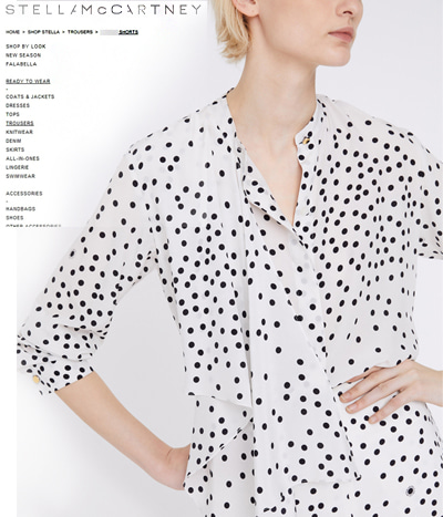 Stella McCartne*(or)polka-dot silk blouse  $ 960소장가치 충분한,놓치면 후회할 실크 블라웃!! ;피팅추가