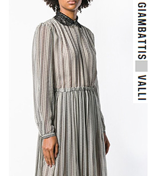 Giambattist* valli pleated full dress;$2,226 정교한 레이스 디테일의 카라 디자인으로 아주 고급스러움을 더한 제품!!(비비스타일 한정 40% 할인이벤트/현금가/반품교환불가/ 정가116000)