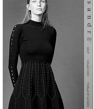 Sandr* opinion studded dress;$515.00  블랙의 심플함과 날씬해보이는 라인!!(비비스타일 한정 30% 할인이벤트/현금가/반품교환불가/ 정가124000)