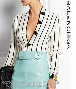 Balenciag* striped cardigan ; 아주 잘빠진 고급스러움이 가득한 가디건니트!!(특가세일 40% 할인이벤트//반품교환불가/정가147000)