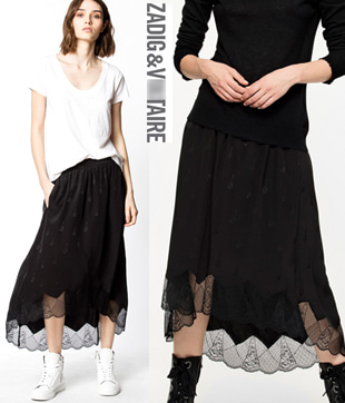 Zadig&amp;Voltair* Deluxe skirt;$398.00 지금부터 여름까지 스타일을 책임져줄 유용한 실크스커트!!