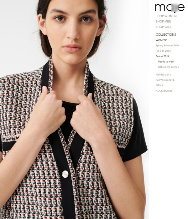 maj* tweed vest;$468.00 색감도 디자인도 너무 욕심나는 트위드 베스트!!