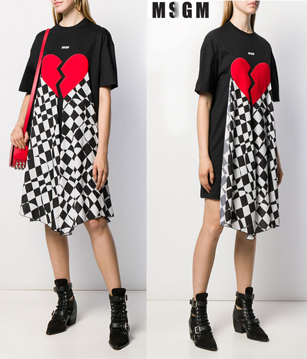 MSG* heart dress $414.00 편안함과 유니크함을 동시에 만나보실수 있는 로고원피스!!