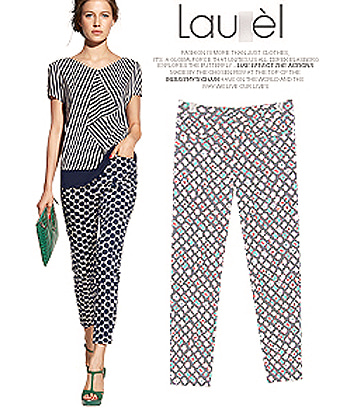 laure*(or) pattern cropped pants - 너무 슬림해보이는^^  ;(비비스타일 한정40% 할인이벤트//반품교환불가/ 정가99000)