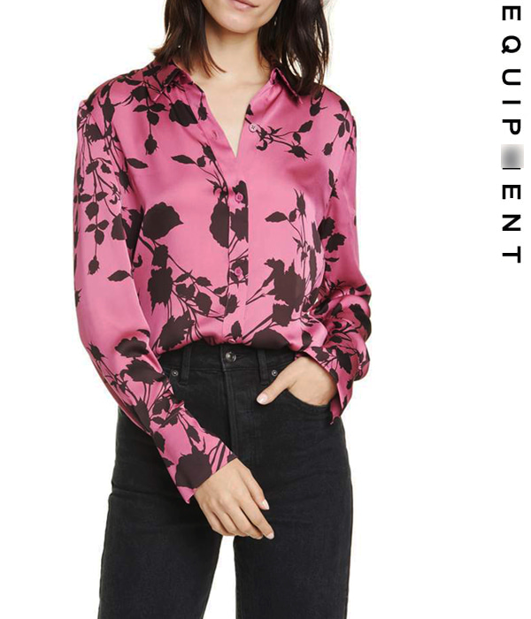 Equipmen*(or) printing blouse;$280.00 입어보면 반하는 매력적인 블라웃!!