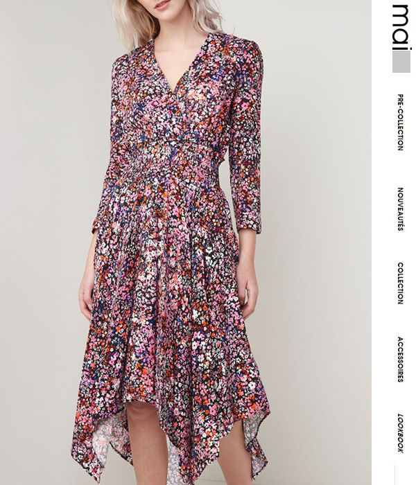 maj* floral dress;걸을때마다 기분 좋아지는 설렘 원피스 !!