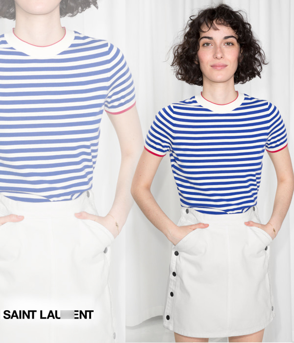 saint lauren* striped sweater;아주 합리적인 가격에 꼭 필요한 기본니트!!