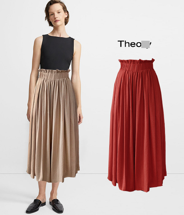 Theor*(or) banding skirt ;우아하고 실키한 스커트를 밴딩으로 편하게~~!!!색감마저 예술~~~;피팅추가