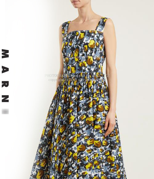 marn* printing dress;감각적인 컬러감과 감쪽같은 체형커버드렛(비비스타일 한정 40% 할인이벤트/현금가/반품교환불가/ 정가116000)
