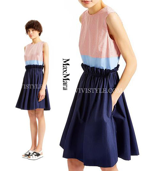 MaxMar* striped edicola dress - 가벼운 피팅감으로 손이 자주갈 아이~  (특가세일 30% 할인이벤트/현금가/반품교환불가/정가106000)