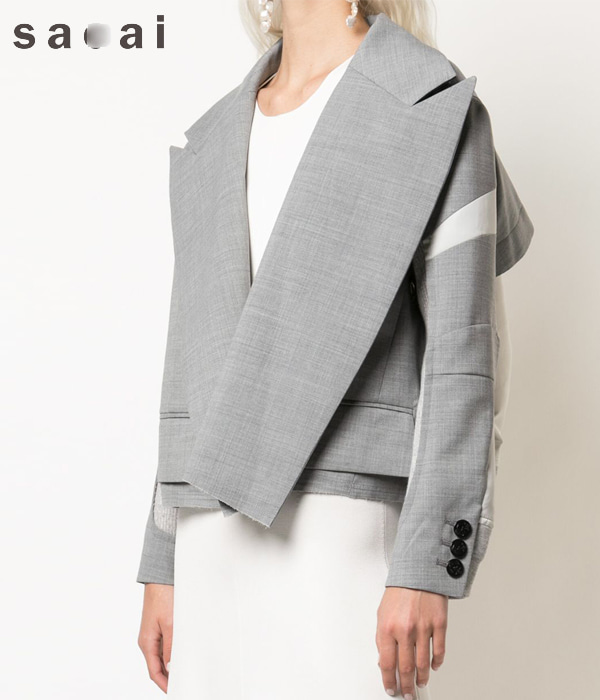 saca*(or) Light Grey  jacket; $1,705.00 포멀해보이지만 편안한 반전매력!!자켓과 점퍼사이~~~^^