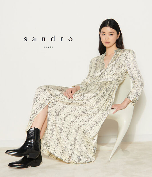 sandr* Long printed dress; ￡369 우아한 감성의 편안한 드레스~ ;피팅추가