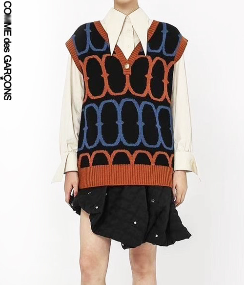COMME DES GARCON* pattern vest; 색감도 디자인도 너무 멋스러운~스타일리시함~~