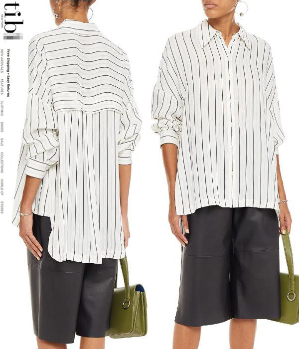 TIB*(or) striped shirts;$495.00 모던하고 세련된 감각이 고스란히 느껴지는 활동감마저 편안한 스트라잎셔츠!!