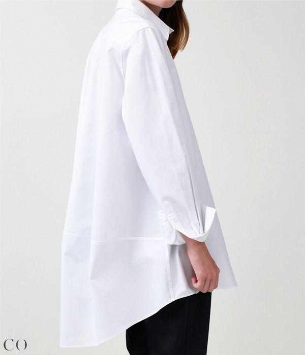 Co(or) white long shirts ;$525.00  시크하면서도  절제된 럭셔리함이 있는 예사롭지않은 화이트셔츠!! ;피팅추가