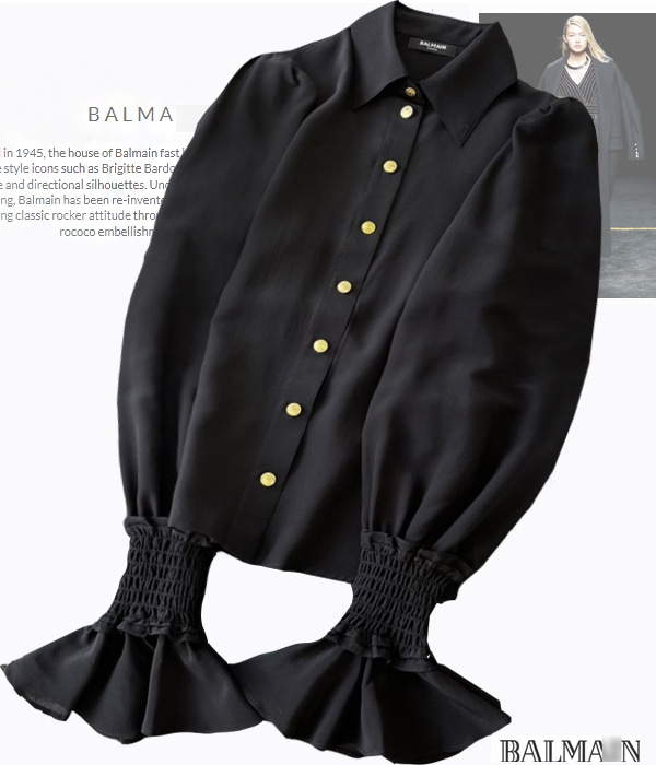 Balmai* goldbutton blouse;  아주 로맨틱하게 만나보실수 있는 실크블라우스!! ;피팅추가