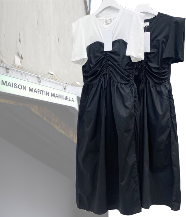 MM6 Maison margiel* shirring dress;입체적인 아름다움이 느껴지는 셔링드레스!!