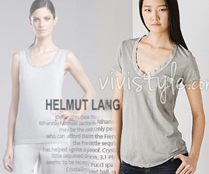 Helmut lan* (or) silk trim knit sleeveless-내츄럴한 실크 넥 트리밍이 매력적인~(비비스타일 한정 50% 할인이벤트/현금가/반품교환불가/ 정가50000) 