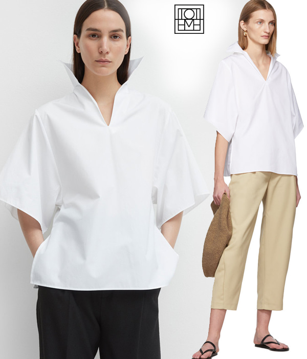 Totem(or) blouse white- $270.00 사진보다 실제 피팅시 두배로 만족하는탑!! 서둘러주셔요~~^^ ;(~5/14까지만 마지막오더 받아요!!)