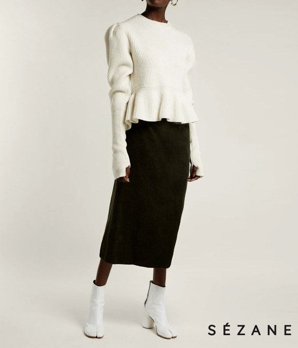 Sezan* st~Corduroy slim skirt; 날씬날씬해보이는  코듀로이스커트!!
