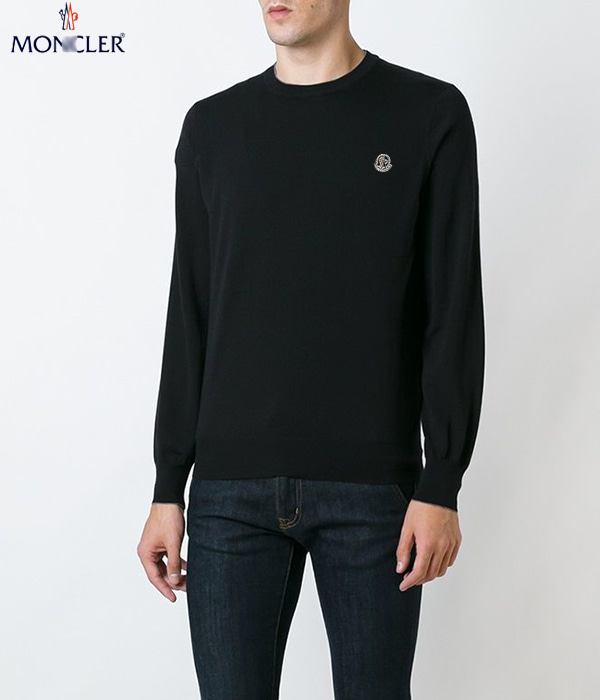Moncle* steel logo sweater;아주 가볍고 심플하게 만나보실수 있는 베이직 스웨터~~