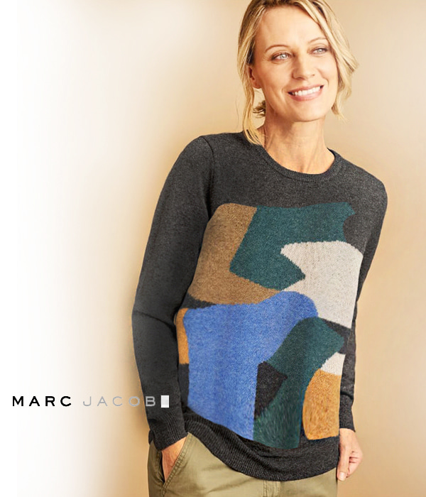 marc jacob* color sweater ;컬러조화가 너무 세련된 루즈핏 스웨터!!!