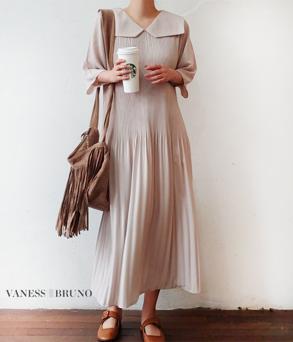 VANESSABRU** st~pleated dress;아주 여유로운 사이즈로 너무너무 편한 핏감 보장!!