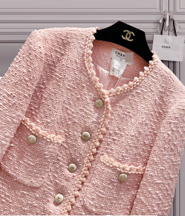 chane* tweed pink jacket ;버튼만봐도 반하는 러블리 트위드자켓!!