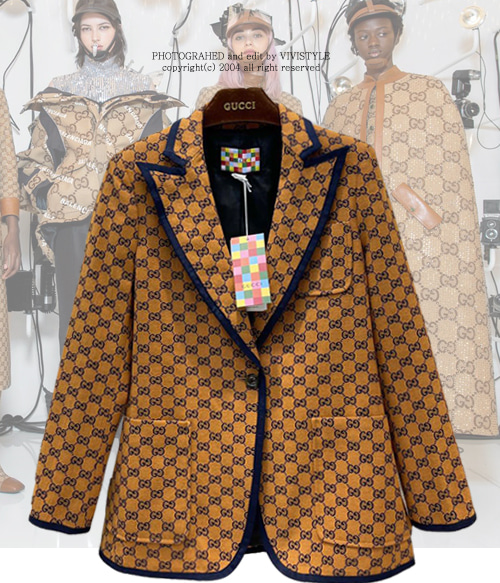 Gucc* pattern  jacket; 색감도 이쁜 자카드자켓!!