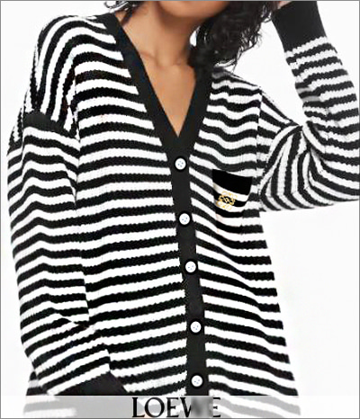 LOEW* striped cardigan;사이즈 걱정없이 누구나 고급스럽게 루즈핏 가디건!! ;피팅추가