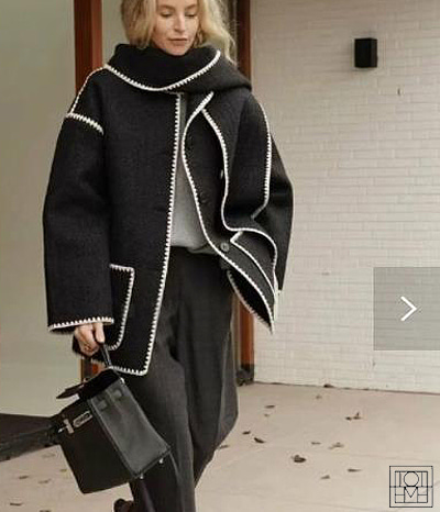 TOTEM*  muffler coat ;머플러가 멋스러운 빅포켓  울코트!!