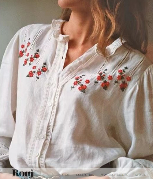 roug* red embroidered blouse ;그야말로 러블리한 자수블라우스~~^^ ;피팅추가