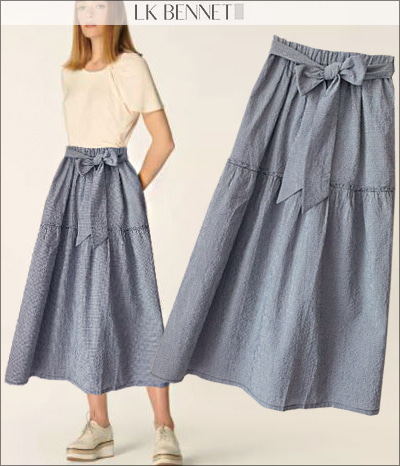 L.k.bennet*(or) ribbon skirt ; 걸을때마다 기분마저 해피해지는 리본 밴딩스커트!! ;피팅추가