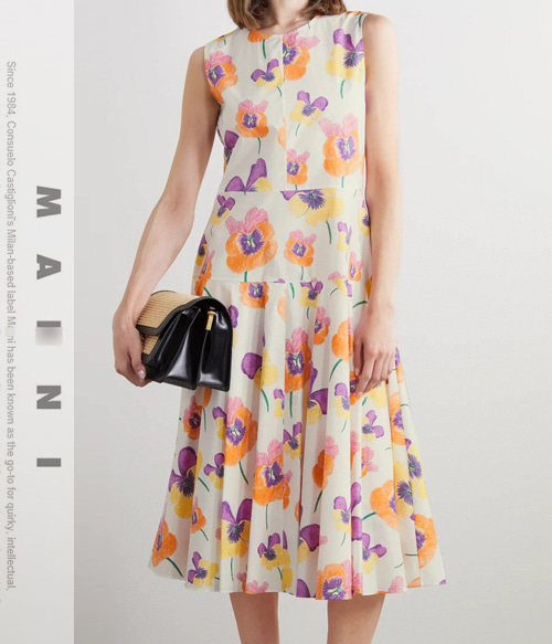 marn* floral dress;컬러감도 너무 러블리한 플레어 코튼드레스!!