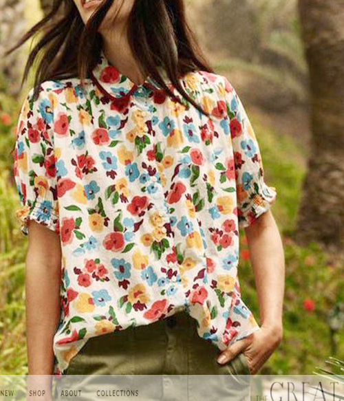 The grea*.(or) flower blouse $ 275.00 너무 산뜻하면서도 러블리함 가득한 로맨틱 블라우스!!! 피팅추가