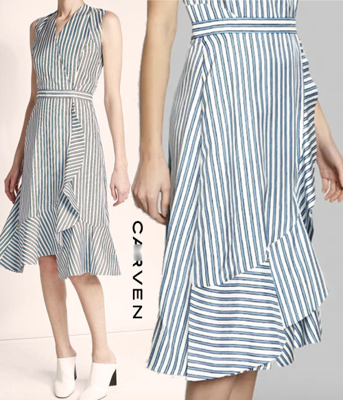 CARVE* Striped  Dress;클래식하면서도 로맨틱한 스트라이프 드레스!!