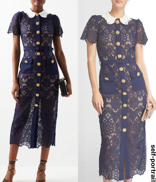 self-portrai* lace dress;버튼까지 예사롭지 않은 너무 우아한 레이스 드레스!!