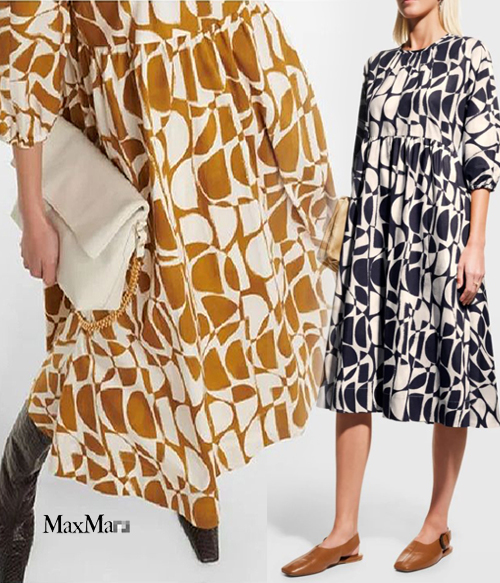 Max Mar* round  dress;편하고 가볍게 만나보실수 있는 패턴드레스!!