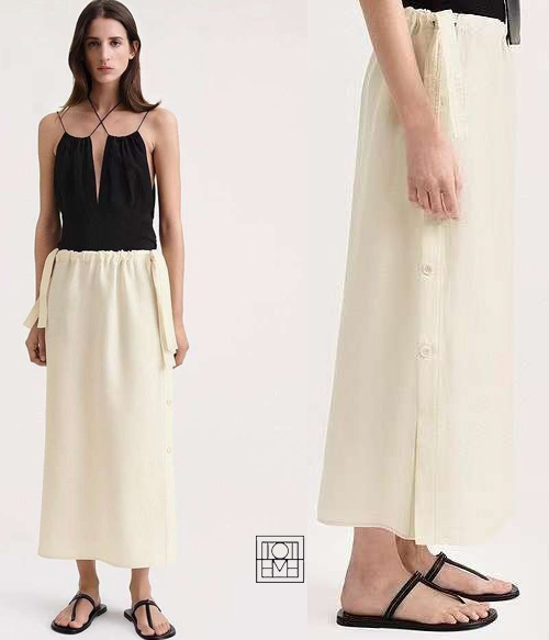 TOTEME* linen skirt ;내츄럴하고도 은은한 멋스러움이 가득한 체형커버 스커트!!!