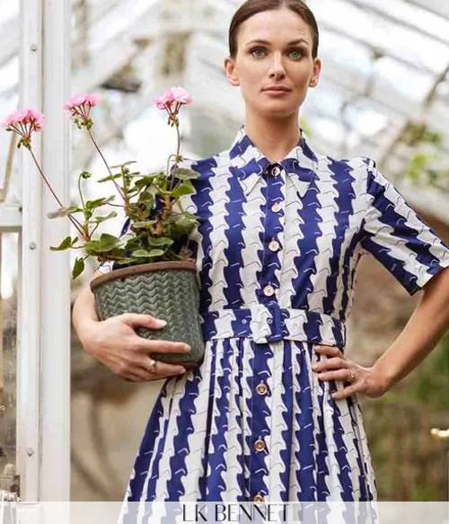L.k.bennet*(or) pattern Shirt Dress ;색감부터가 남다른 패턴 셔츠드레스!! 1/3 가격으로 만나보셔요^^