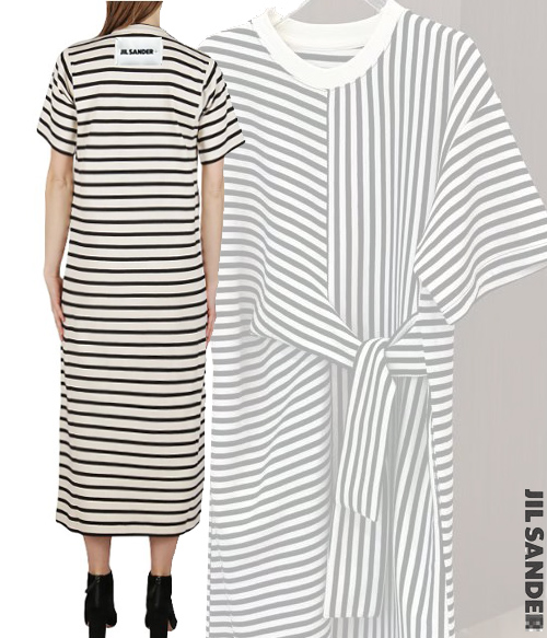 Jil SANDE*  striped dress ; 편안하면서도 너무 세련된 스트라잎 드레스~리본디테일로 러블리하게^^