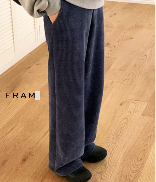 Fram*st~ Corduroy pants ;클래식하면서도 아주 편안한 밴딩슬랙스~~