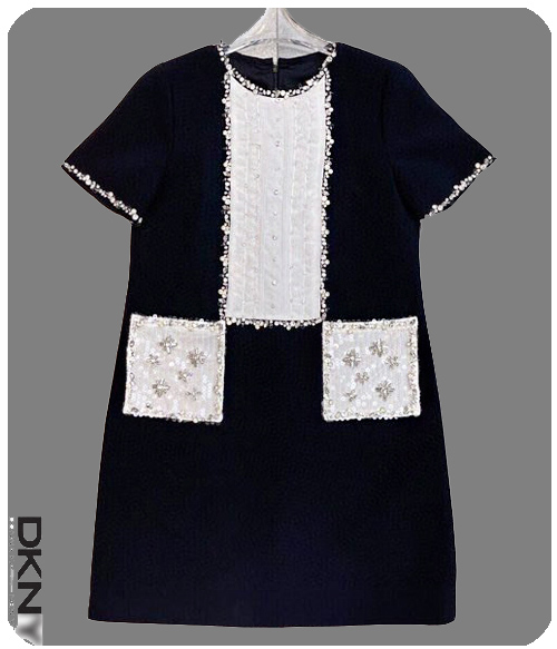 Dkn* beads dress; 비즈 디테일이 더욱 로맨틱한 럭셔리 블랙 드레스~
