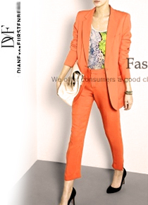 Diane vo* (or) orange silk jacket -올 가을은 비비드포인트로 만나보세요!!(비비스타일 한정 40% 할인이벤트/현금가/반품교환불가/ 정가230000)