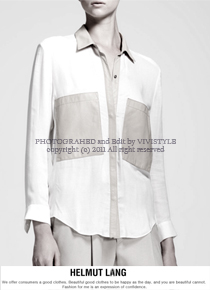 helmut lan*(or) Leather-Pocket Button-Up Shirt ;패브릭부터 핏까지 완벽한 데일리 아이템~~ 피팅추가