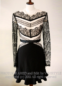 Balenciag* lace dress; 우아한 슬림핏의  완성! 피팅감 편해요^^