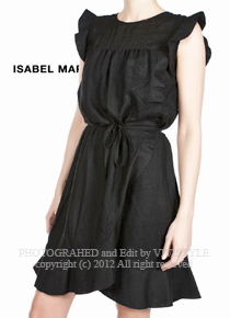 isabel maran* ruffle linen dress - 러블리한 드레스라인에 반할^^ 
