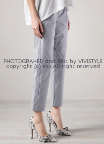 james striped linen pants - 기본 티셔츠와 함께 이지한 데일리룩으로~여유있는 편안한 핏!!