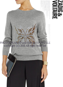 zadig＆volatir*(or) embellished butterfly top ; 100% cashmere 스타일과 퀄리티가 남다른!!