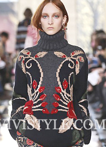 tory burc* multicolor floral embroidery turtleneck sweater -  LOOKBOOK속 바로 그 제품!! ^^ 
